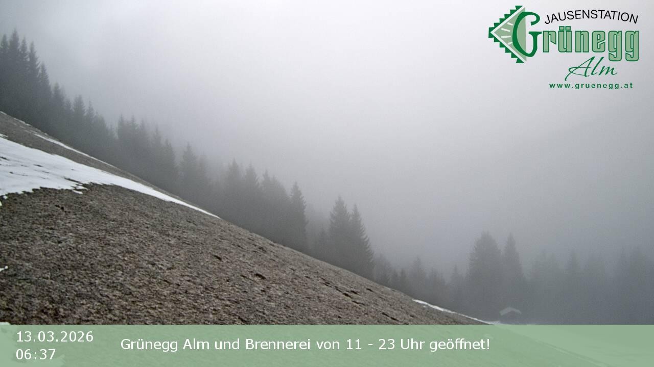 Archived image Webcam Dienten - View Grünegg Alm