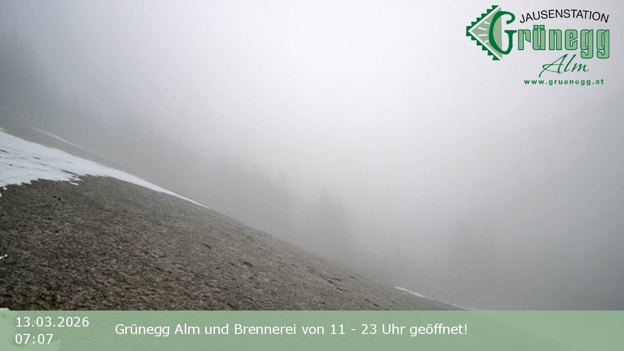 Archived image Webcam Dienten - View Grünegg Alm