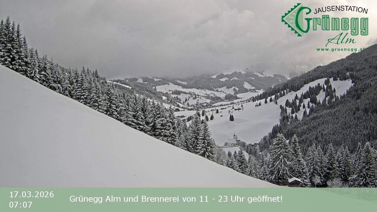 Archiv Foto Webcam Dienten: Ausblick Grünegg Alm