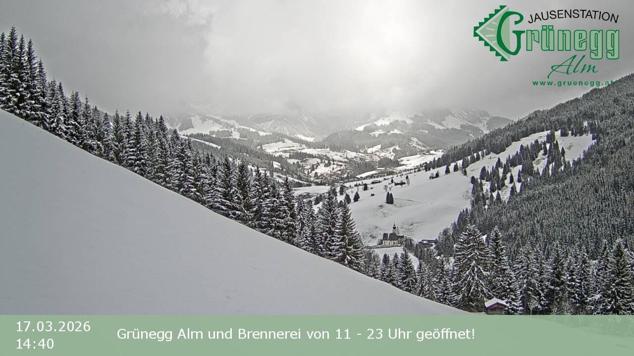 Archiv Foto Webcam Dienten: Ausblick Grünegg Alm