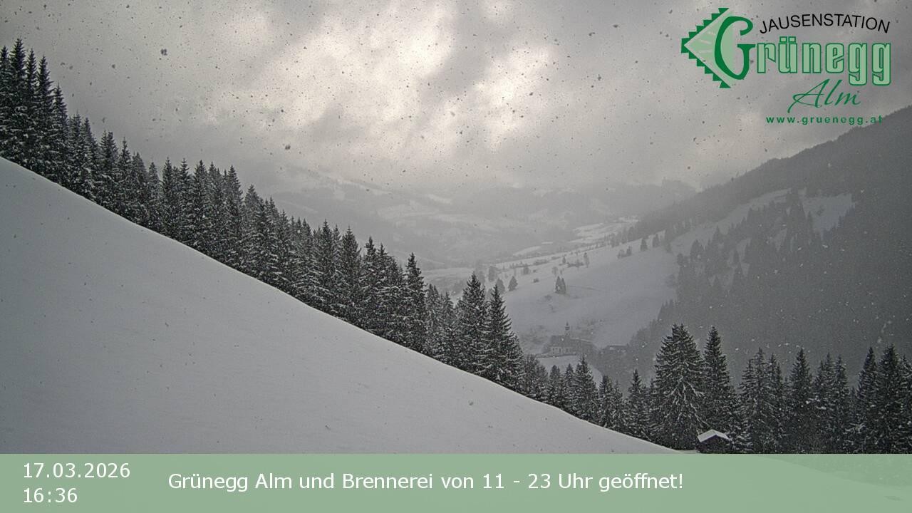Archiv Foto Webcam Dienten: Ausblick Grünegg Alm