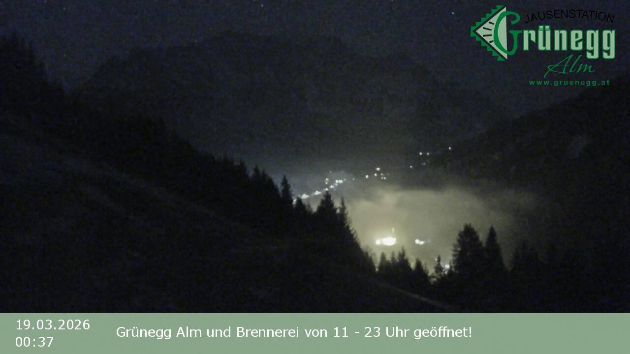 Archiv Foto Webcam Dienten: Ausblick Grünegg Alm