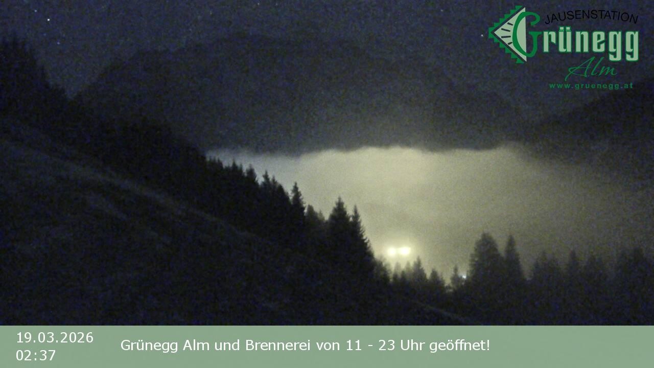 Archiv Foto Webcam Dienten: Ausblick Grünegg Alm