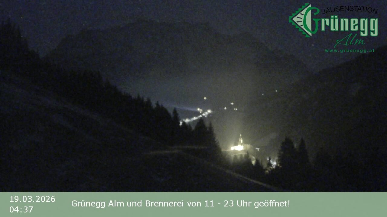 Archiv Foto Webcam Dienten: Ausblick Grünegg Alm