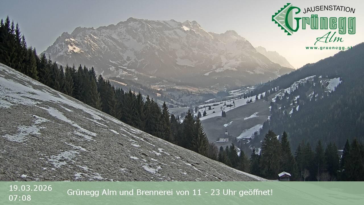 Archiv Foto Webcam Dienten: Ausblick Grünegg Alm