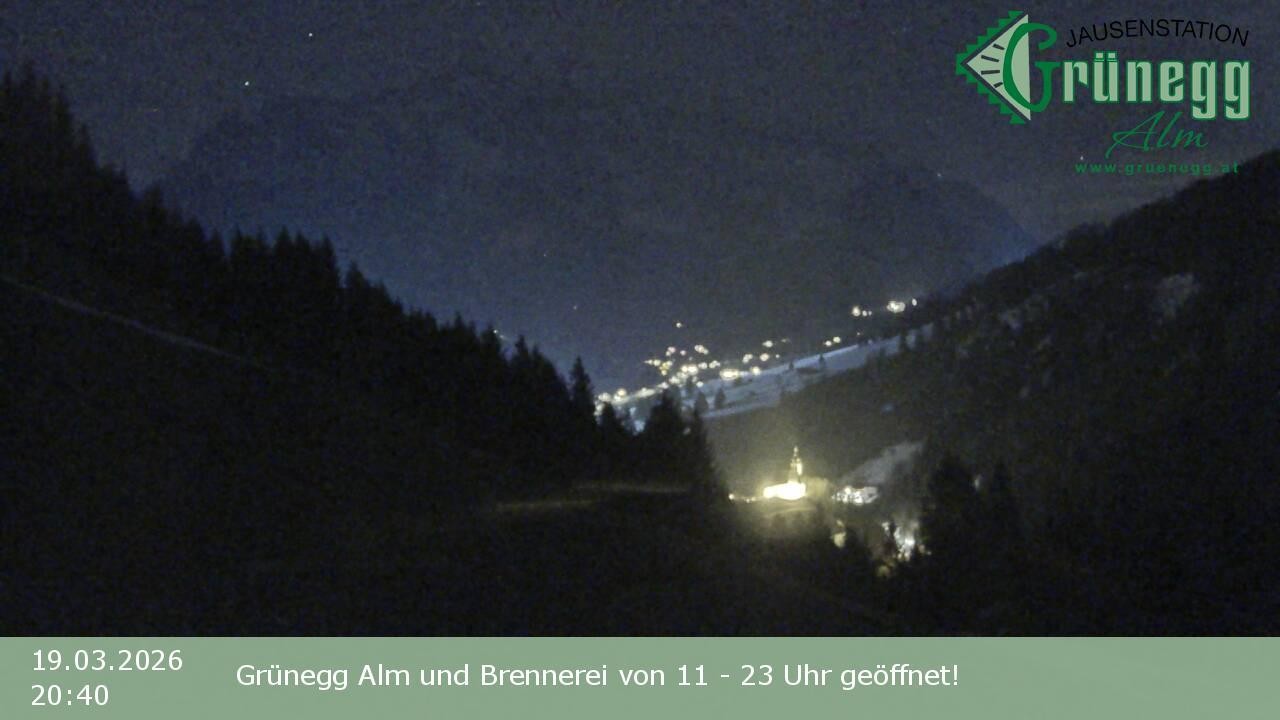 Archiv Foto Webcam Dienten: Ausblick Grünegg Alm