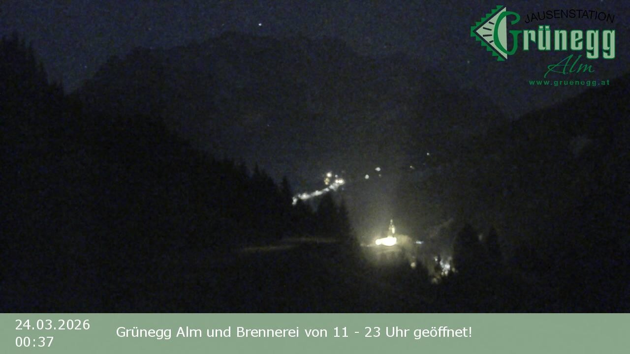 Archived image Webcam Dienten - View Grünegg Alm