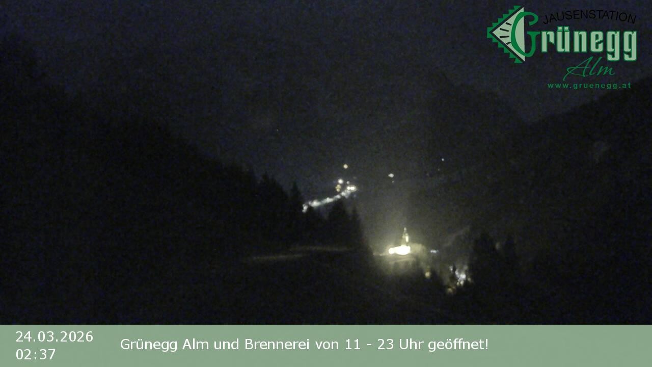 Archived image Webcam Dienten - View Grünegg Alm