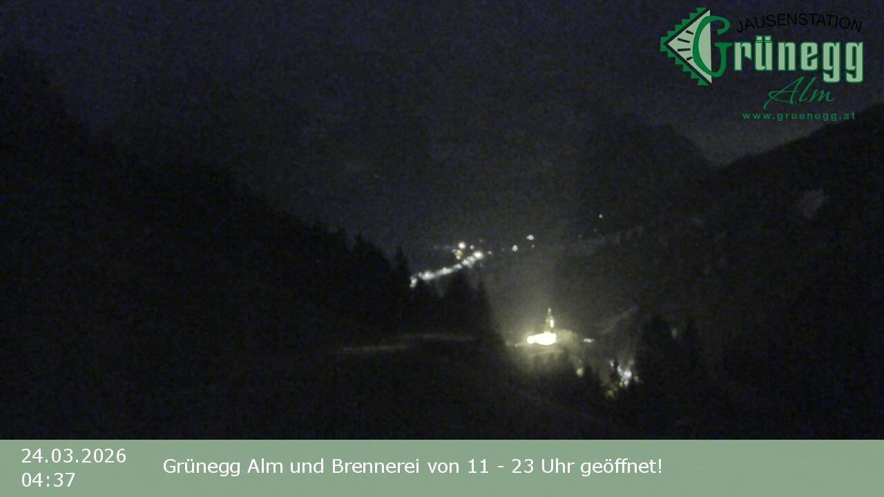 Archived image Webcam Dienten - View Grünegg Alm