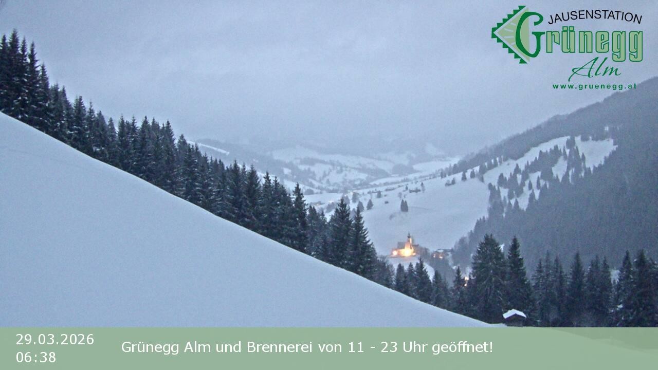 Archiv Foto Webcam Dienten: Ausblick Grünegg Alm