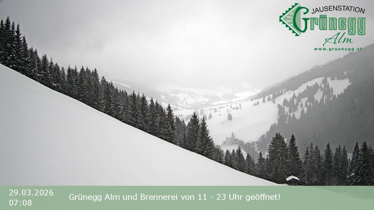 Archiv Foto Webcam Dienten: Ausblick Grünegg Alm