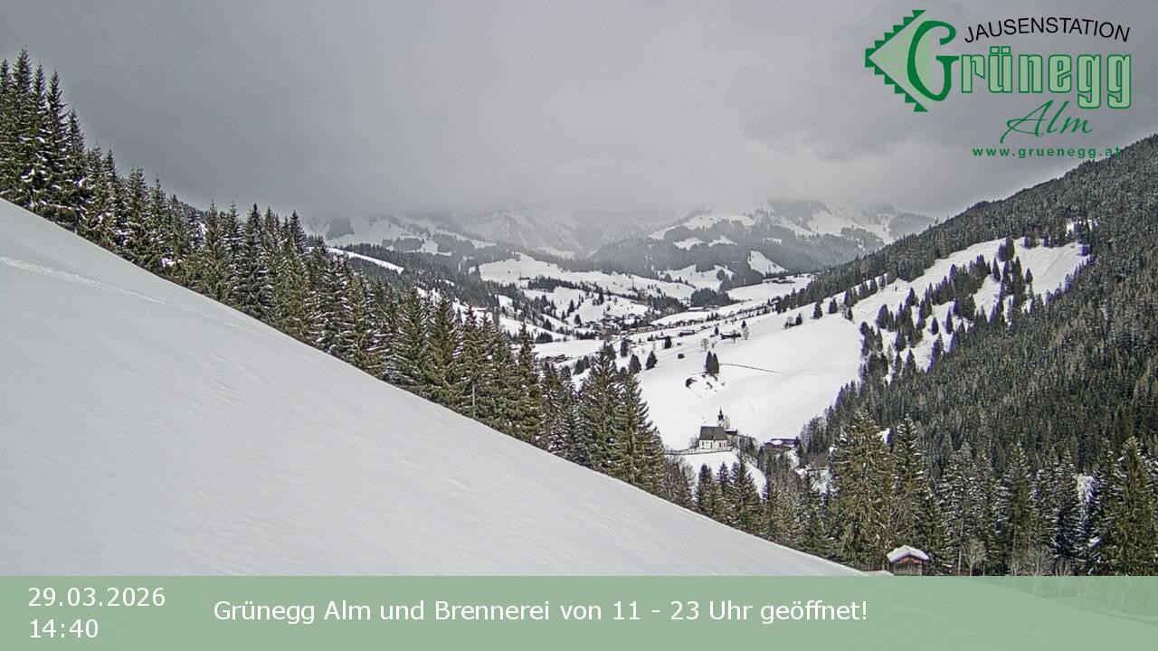 Archiv Foto Webcam Dienten: Ausblick Grünegg Alm