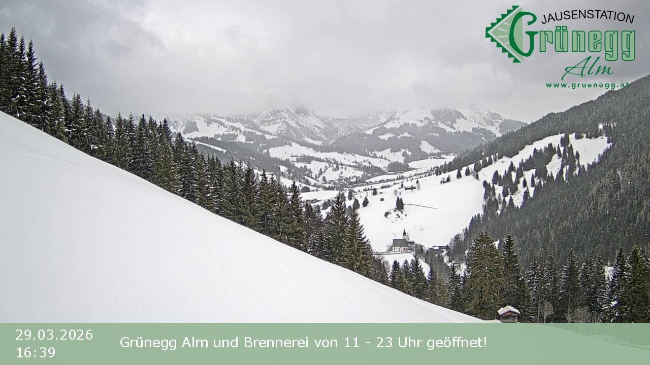 Archiv Foto Webcam Dienten: Ausblick Grünegg Alm