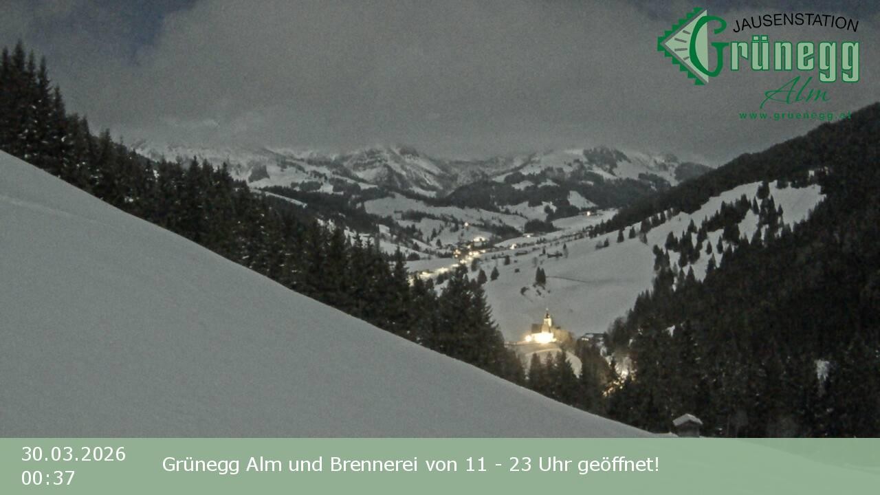 Archived image Webcam Dienten - View Grünegg Alm
