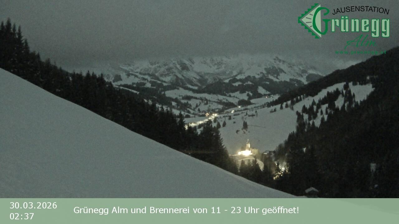 Archived image Webcam Dienten - View Grünegg Alm