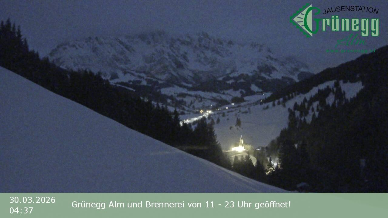Archived image Webcam Dienten - View Grünegg Alm