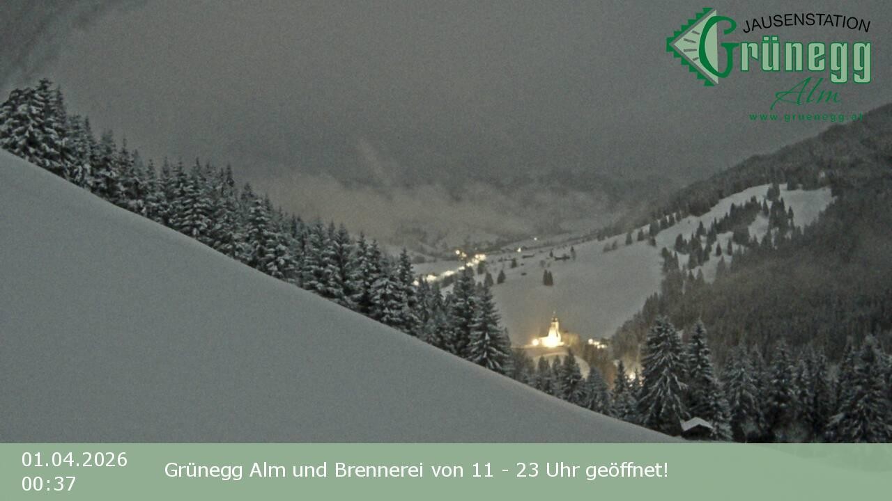 Archiv Foto Webcam Dienten: Ausblick Grünegg Alm
