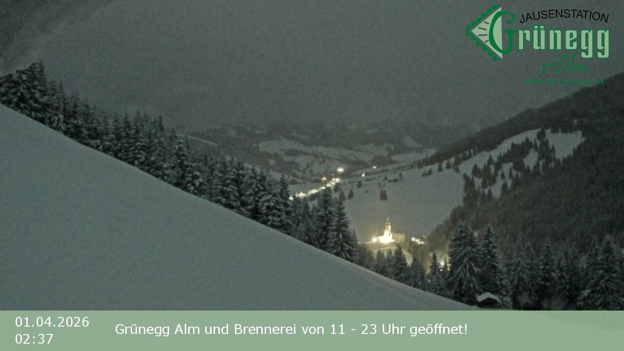 Archiv Foto Webcam Dienten: Ausblick Grünegg Alm