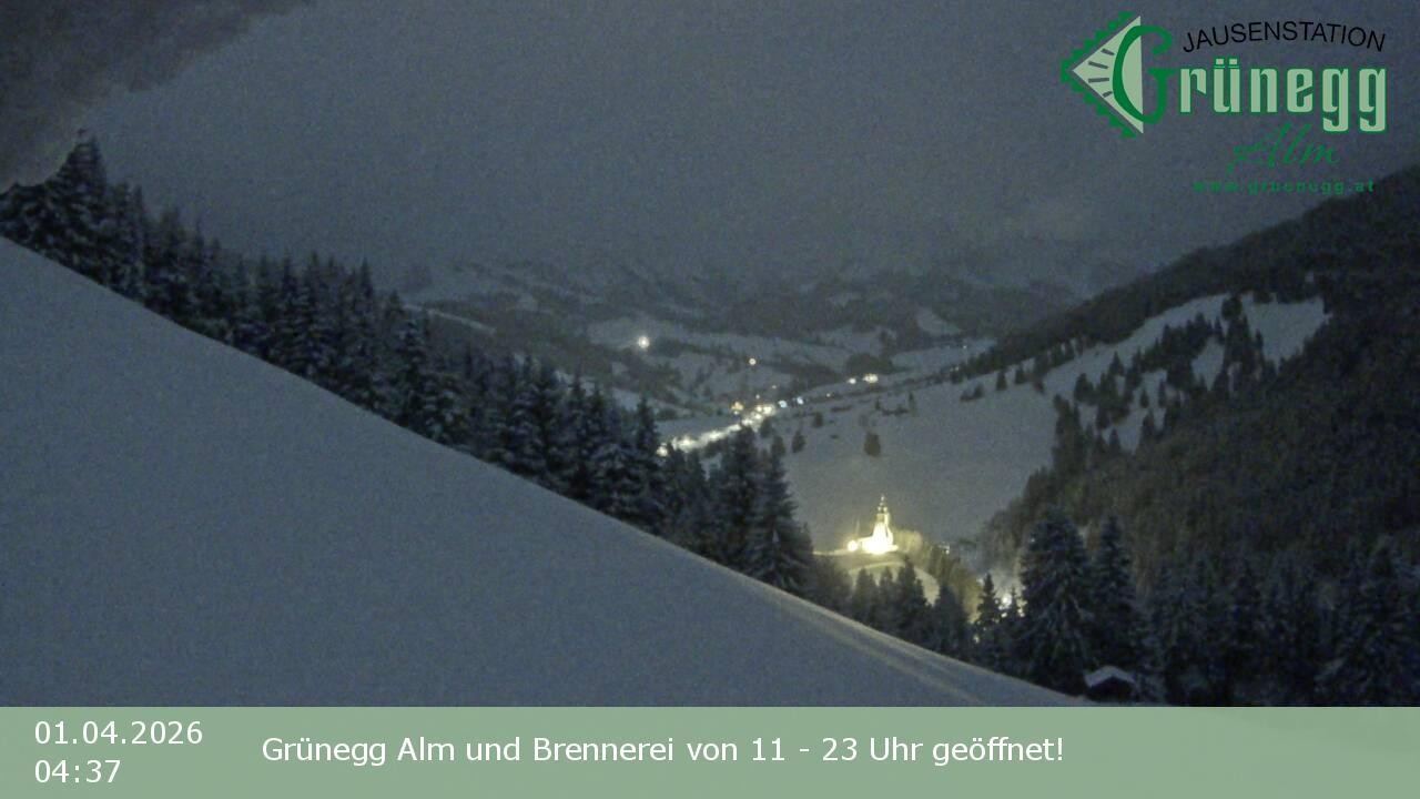 Archived image Webcam Dienten - View Grünegg Alm