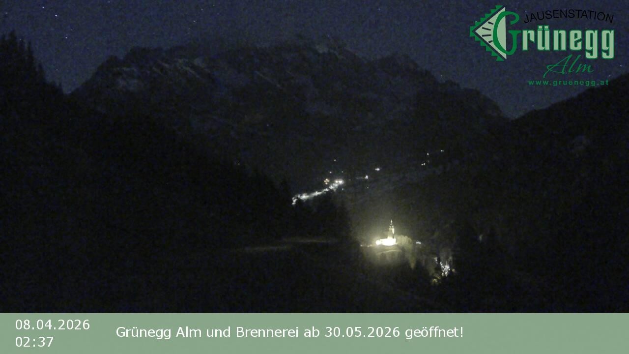 Archiv Foto Webcam Dienten: Ausblick Grünegg Alm