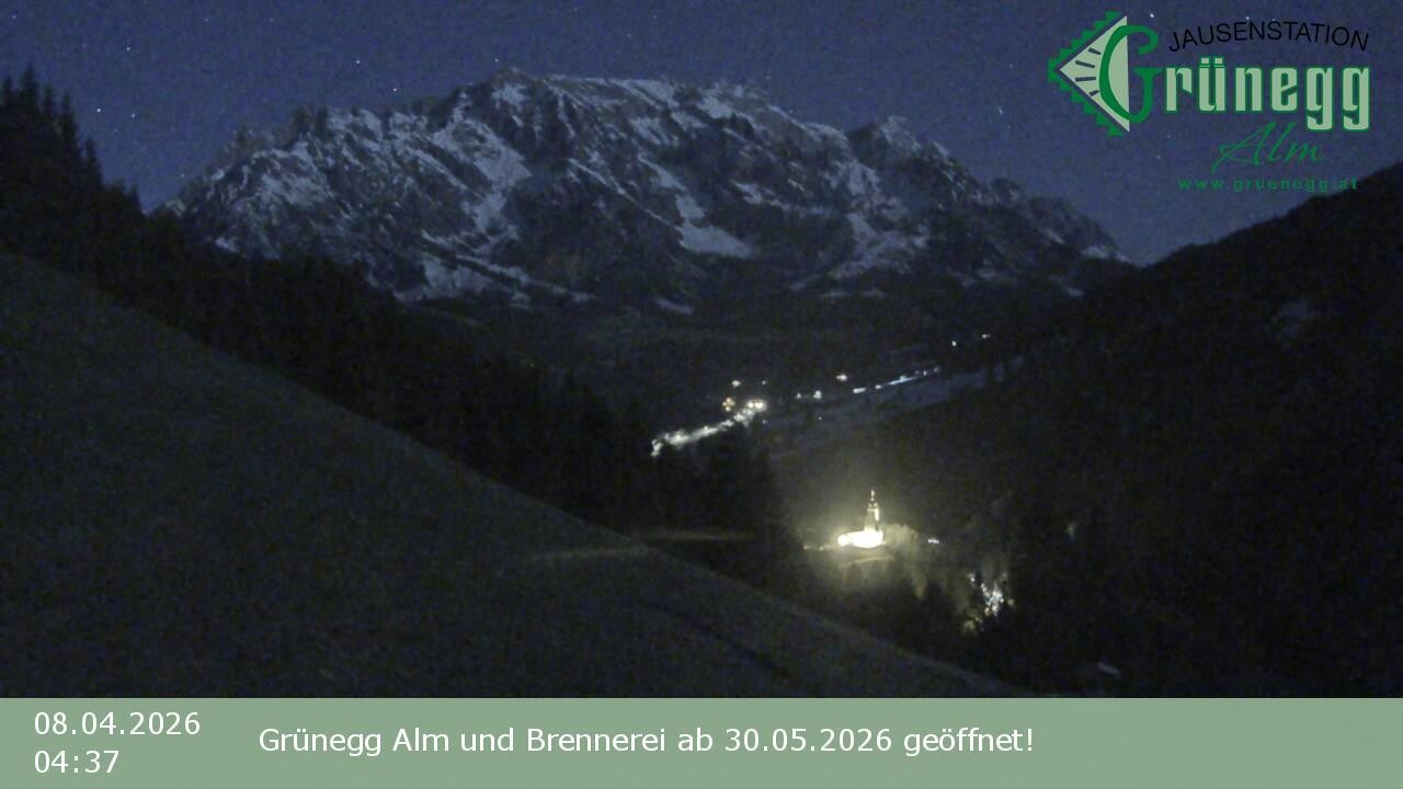 Archiv Foto Webcam Dienten: Ausblick Grünegg Alm