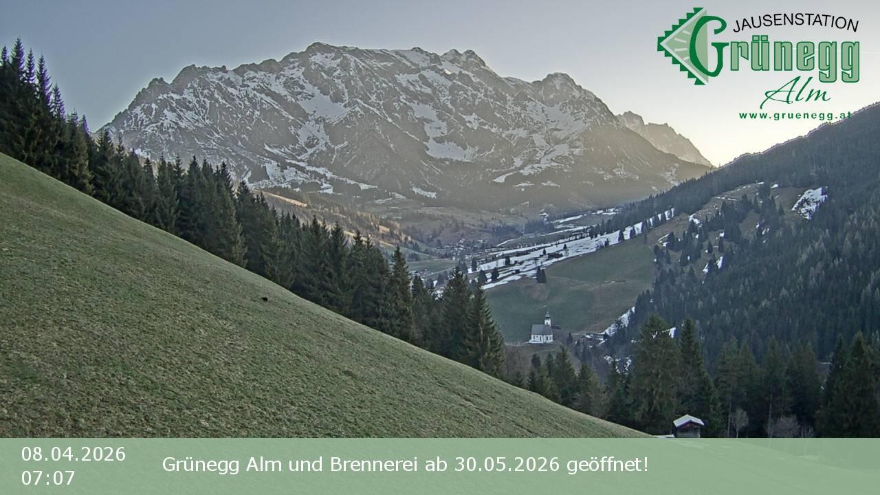 Archiv Foto Webcam Dienten: Ausblick Grünegg Alm