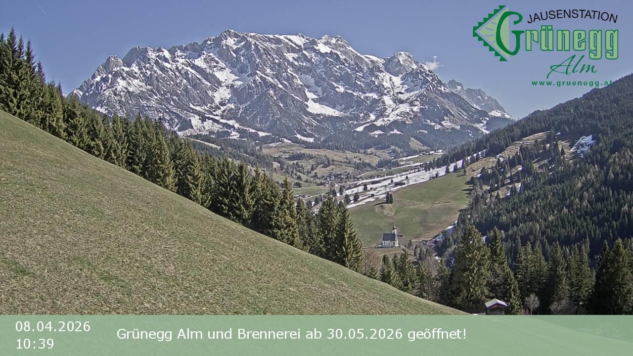 Archiv Foto Webcam Dienten: Ausblick Grünegg Alm