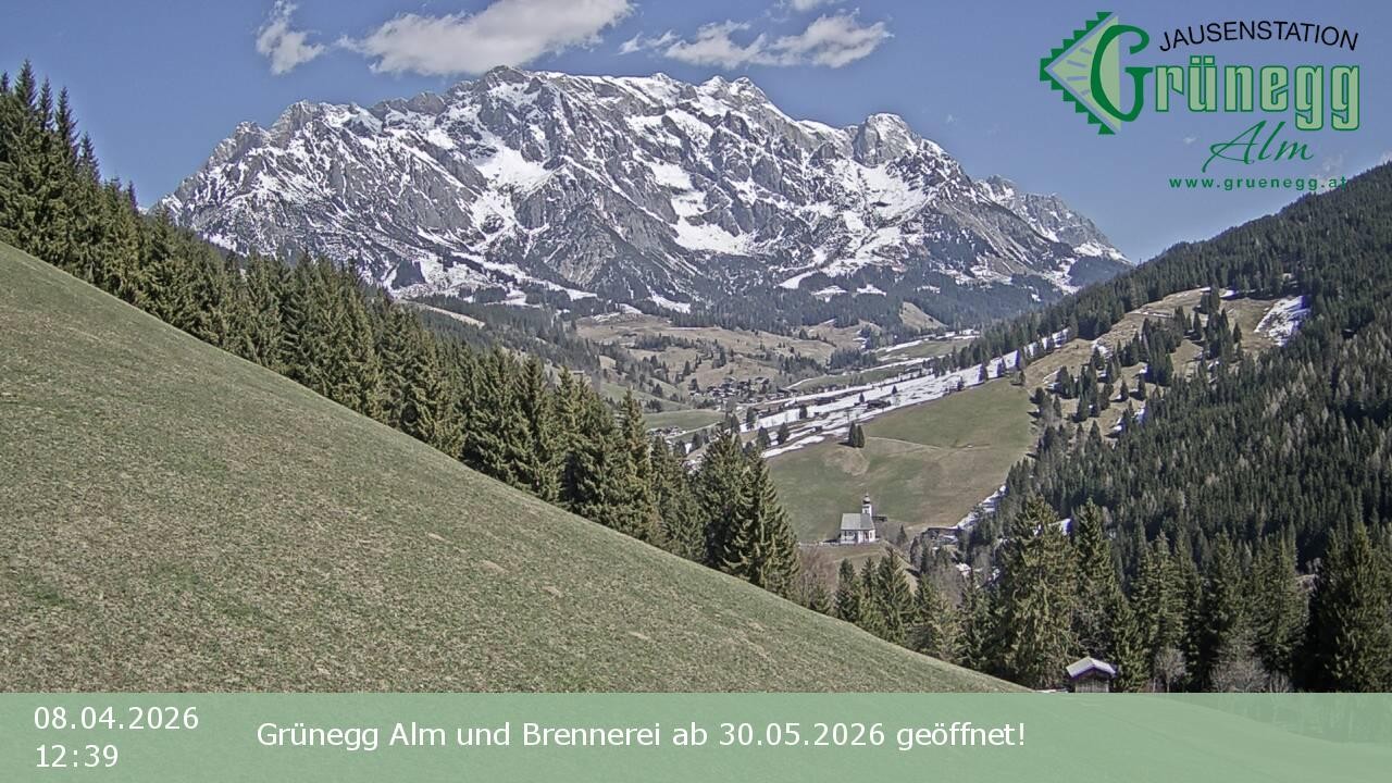 Archiv Foto Webcam Dienten: Ausblick Grünegg Alm