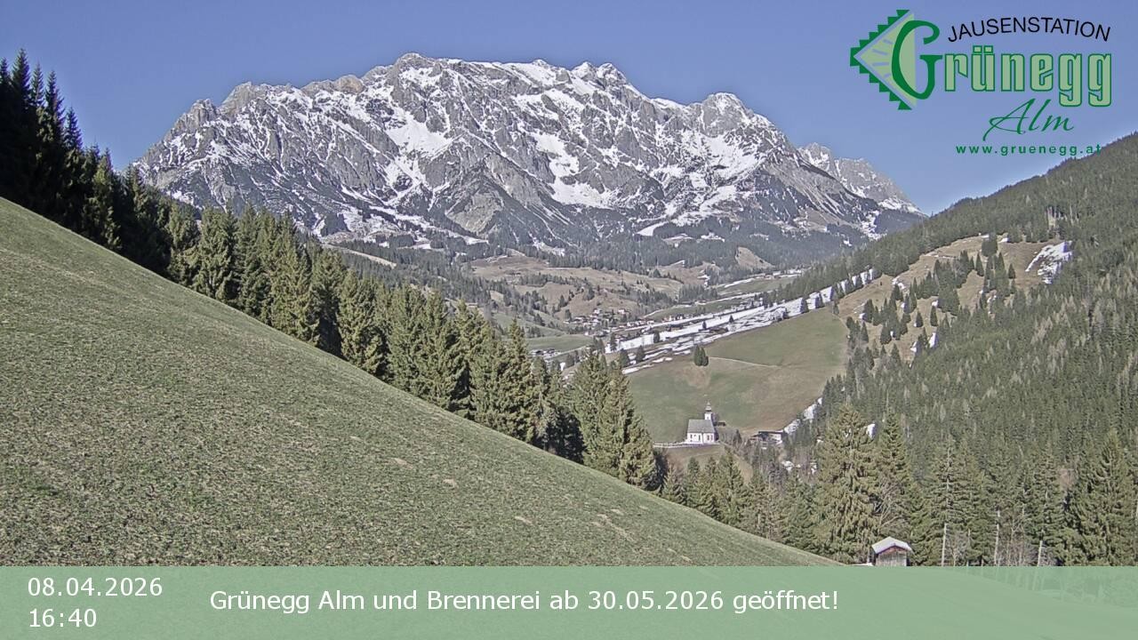 Archiv Foto Webcam Dienten: Ausblick Grünegg Alm