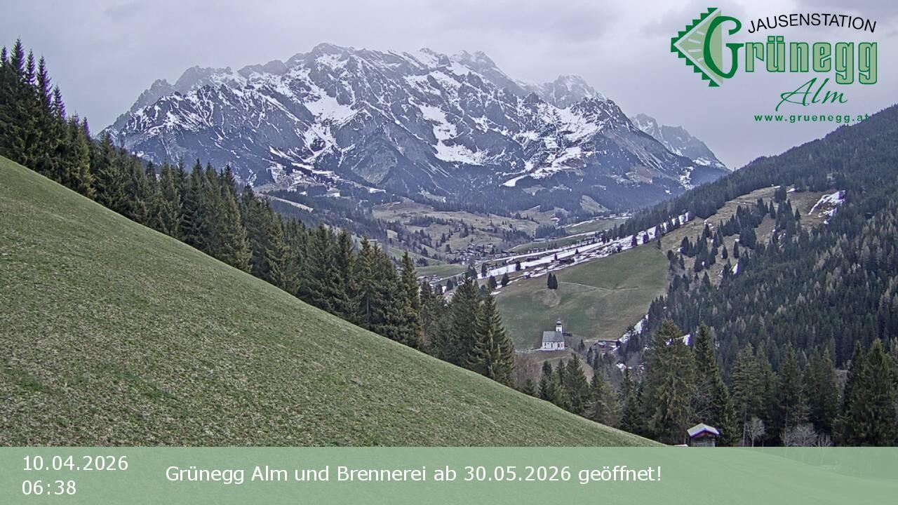 Archiv Foto Webcam Dienten: Ausblick Grünegg Alm