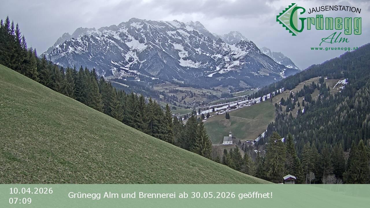 Archiv Foto Webcam Dienten: Ausblick Grünegg Alm