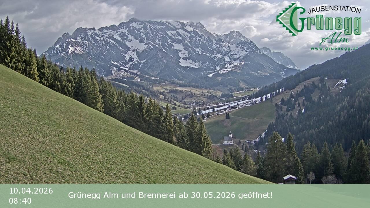 Archiv Foto Webcam Dienten: Ausblick Grünegg Alm