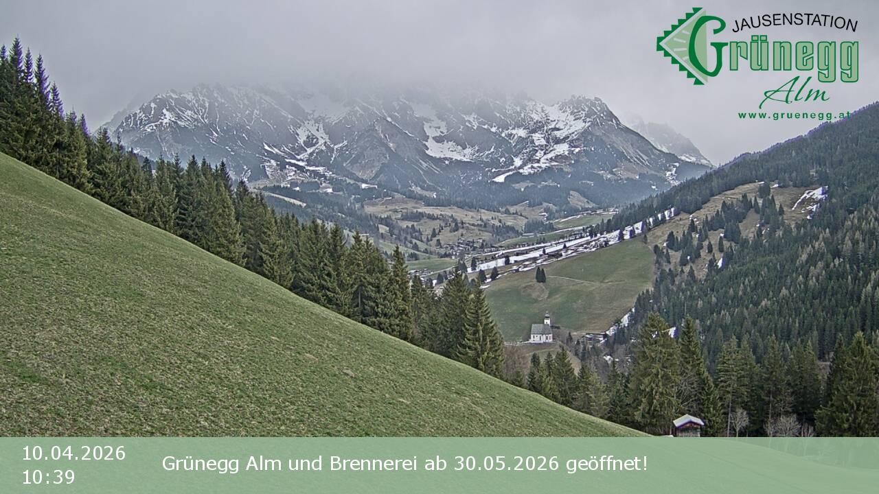Archiv Foto Webcam Dienten: Ausblick Grünegg Alm