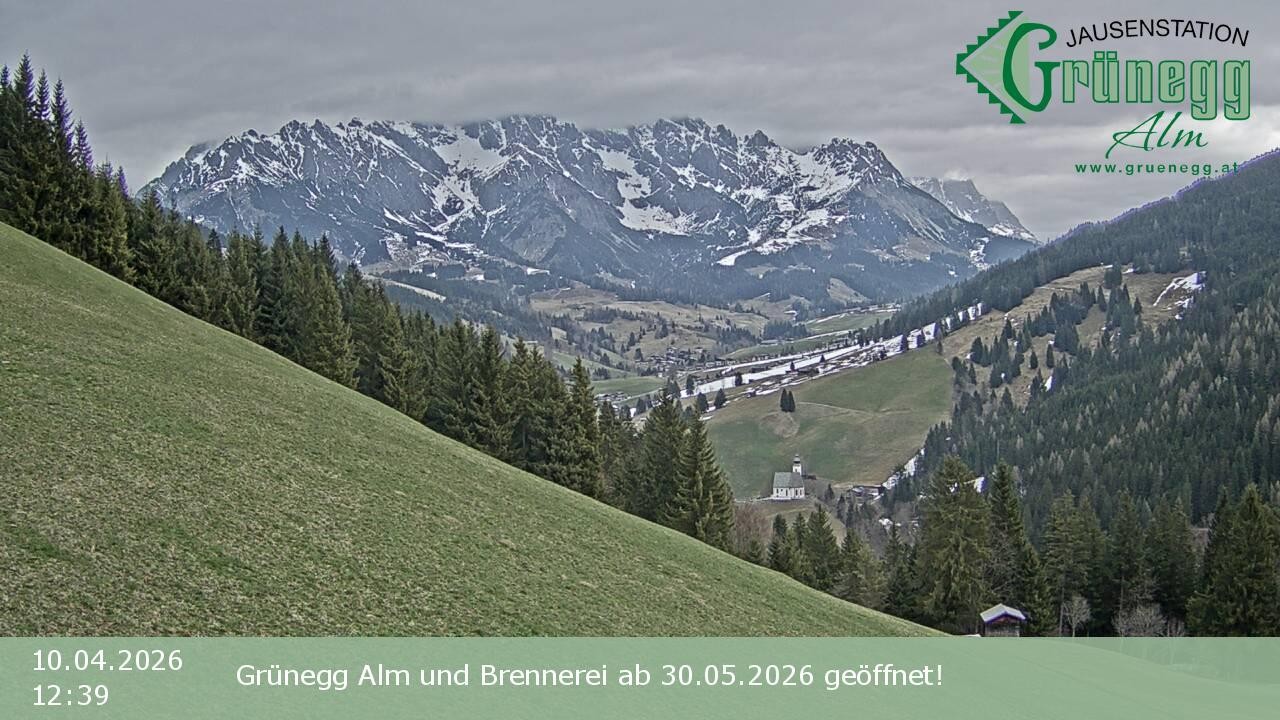 Archiv Foto Webcam Dienten: Ausblick Grünegg Alm