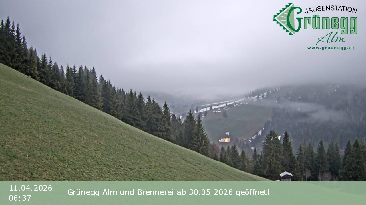 Archiv Foto Webcam Dienten: Ausblick Grünegg Alm