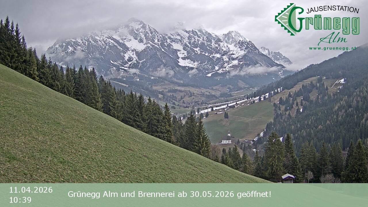 Archiv Foto Webcam Dienten: Ausblick Grünegg Alm