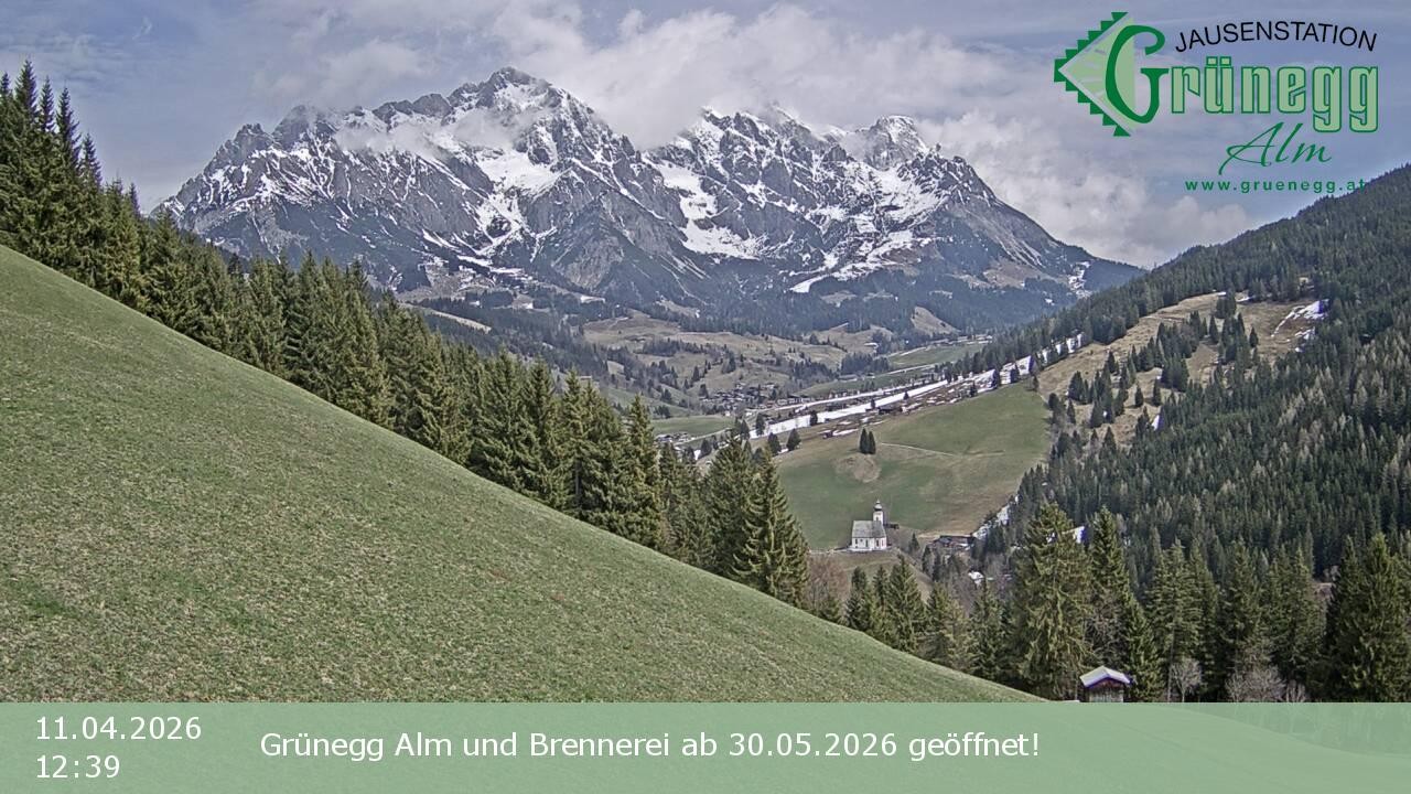 Archiv Foto Webcam Dienten: Ausblick Grünegg Alm