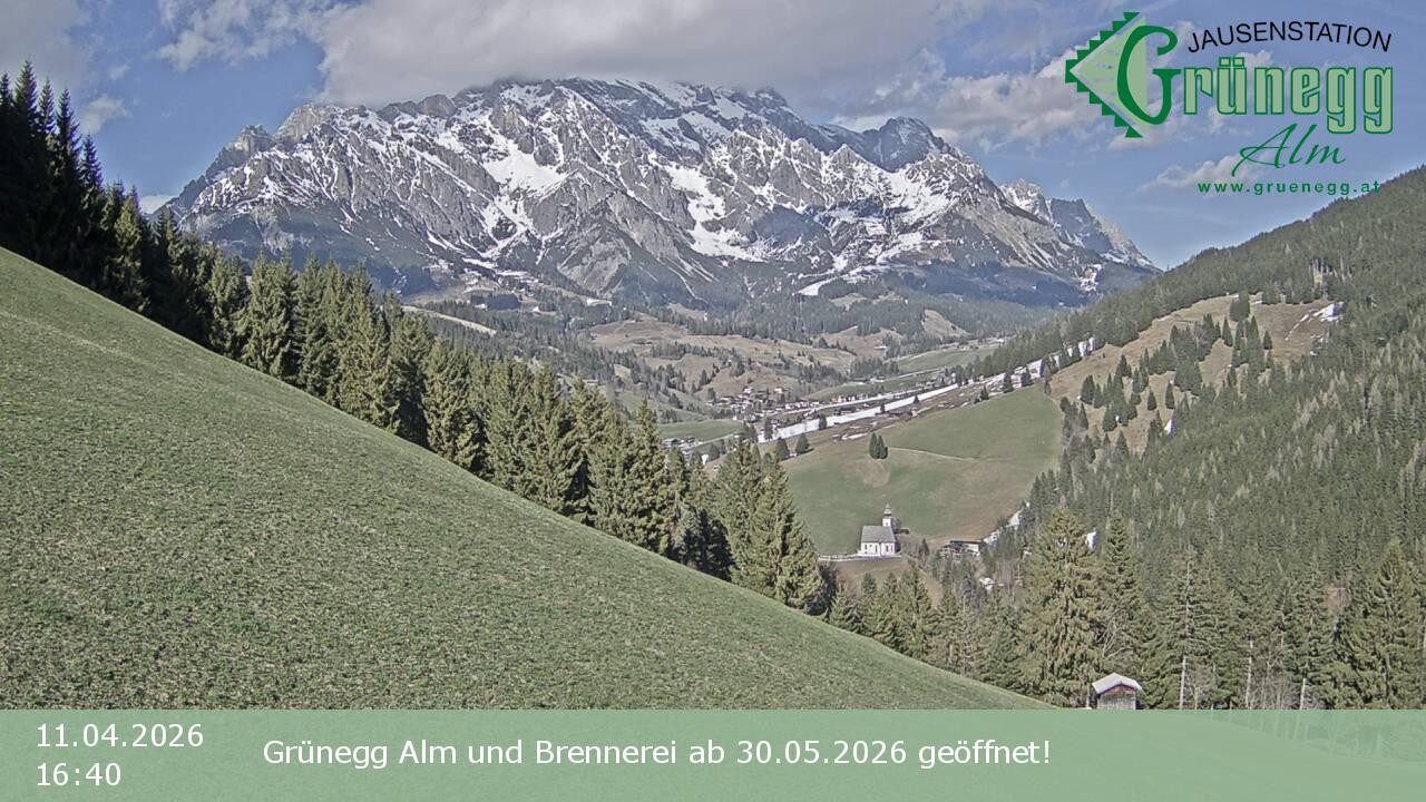 Archiv Foto Webcam Dienten: Ausblick Grünegg Alm