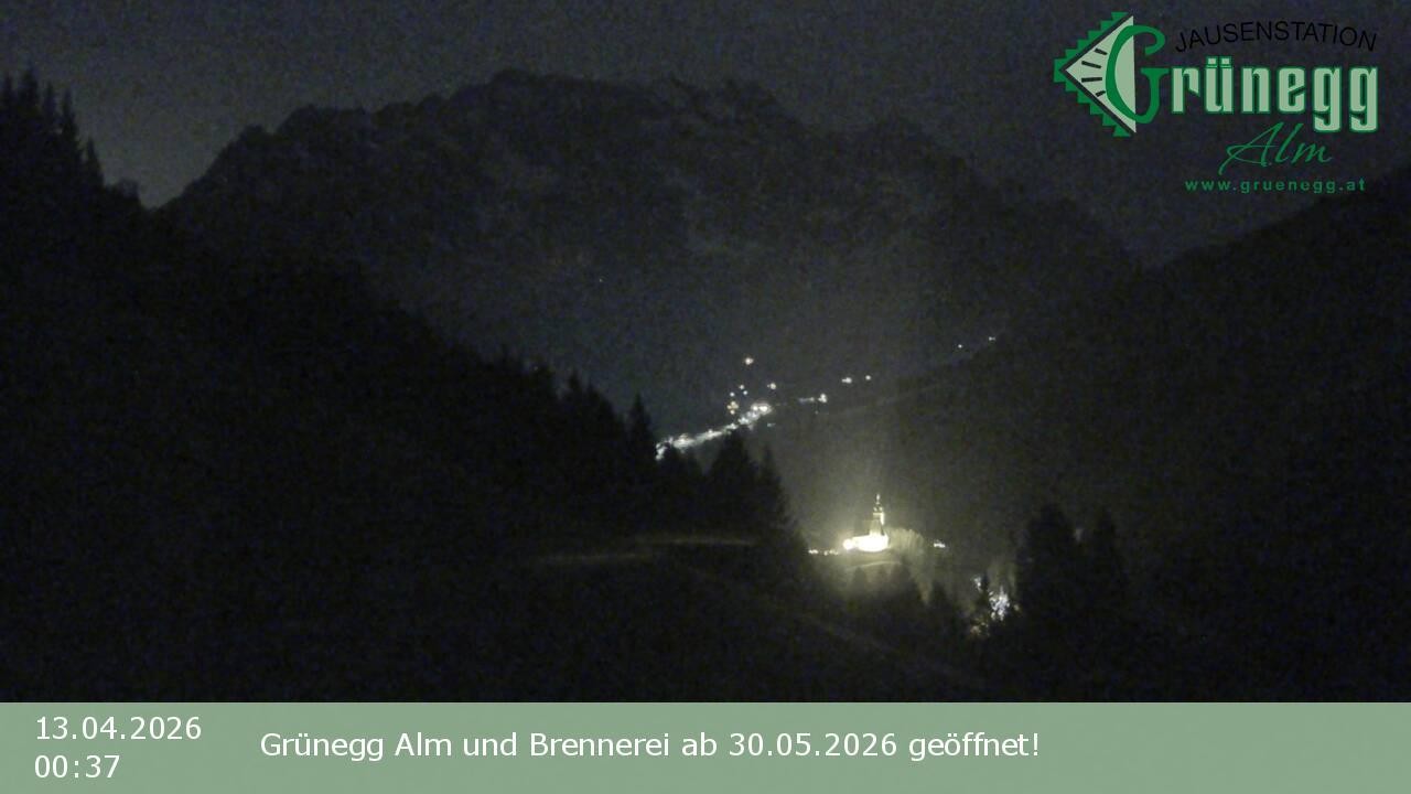 Archiv Foto Webcam Dienten: Ausblick Grünegg Alm
