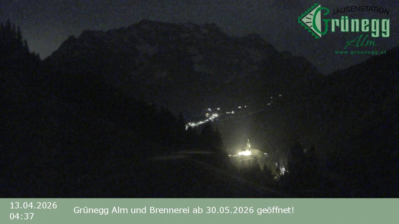 Archived image Webcam Dienten - View Grünegg Alm