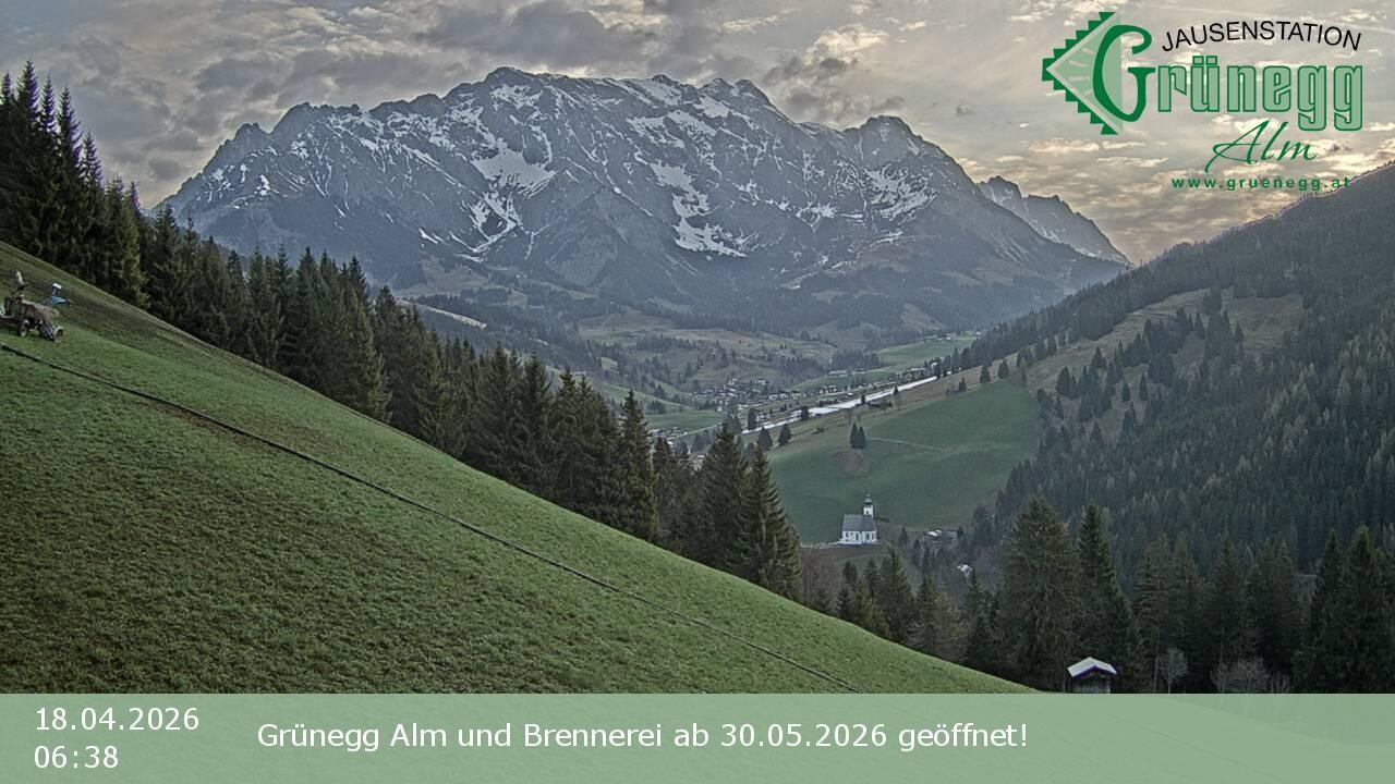 Archiv Foto Webcam Dienten: Ausblick Grünegg Alm
