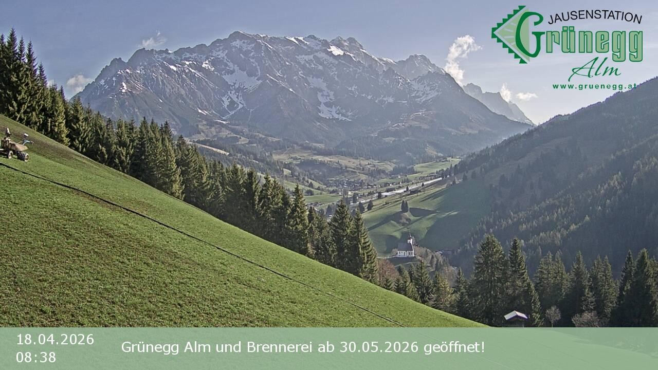 Archiv Foto Webcam Dienten: Ausblick Grünegg Alm