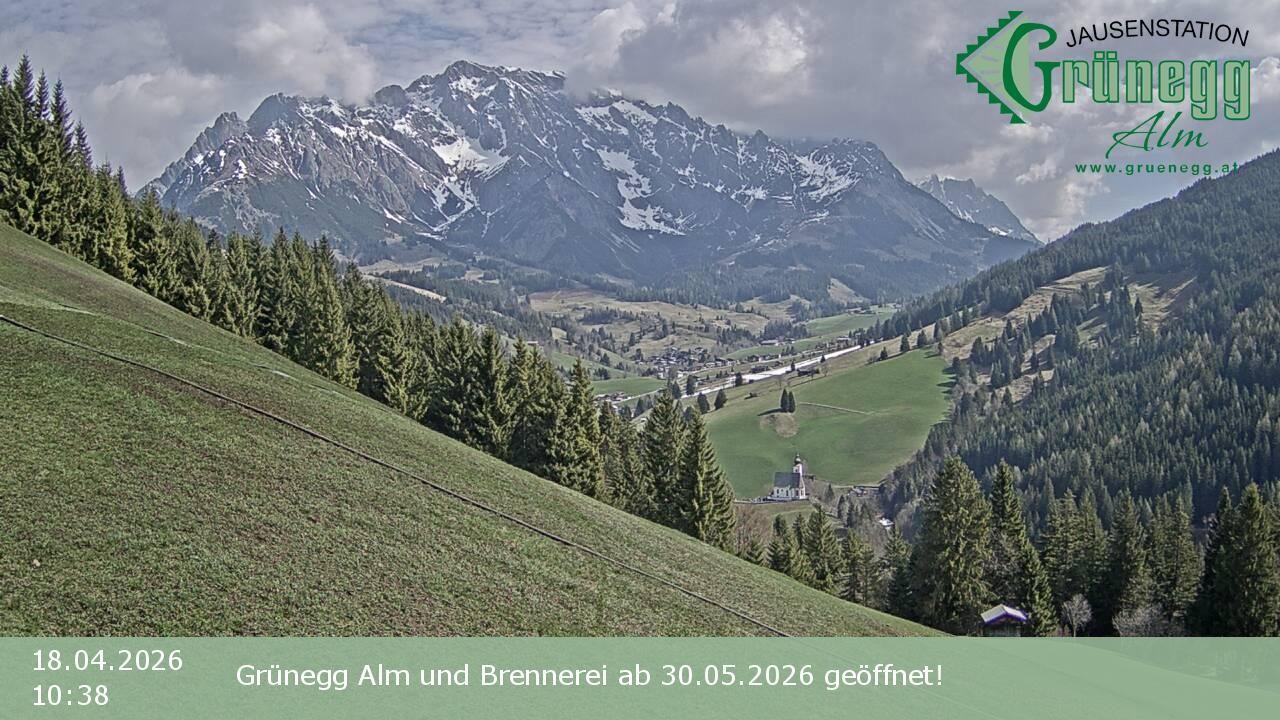 Archiv Foto Webcam Dienten: Ausblick Grünegg Alm
