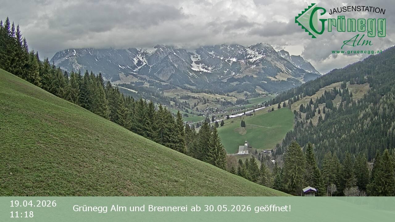 Archiv Foto Webcam Dienten: Ausblick Grünegg Alm