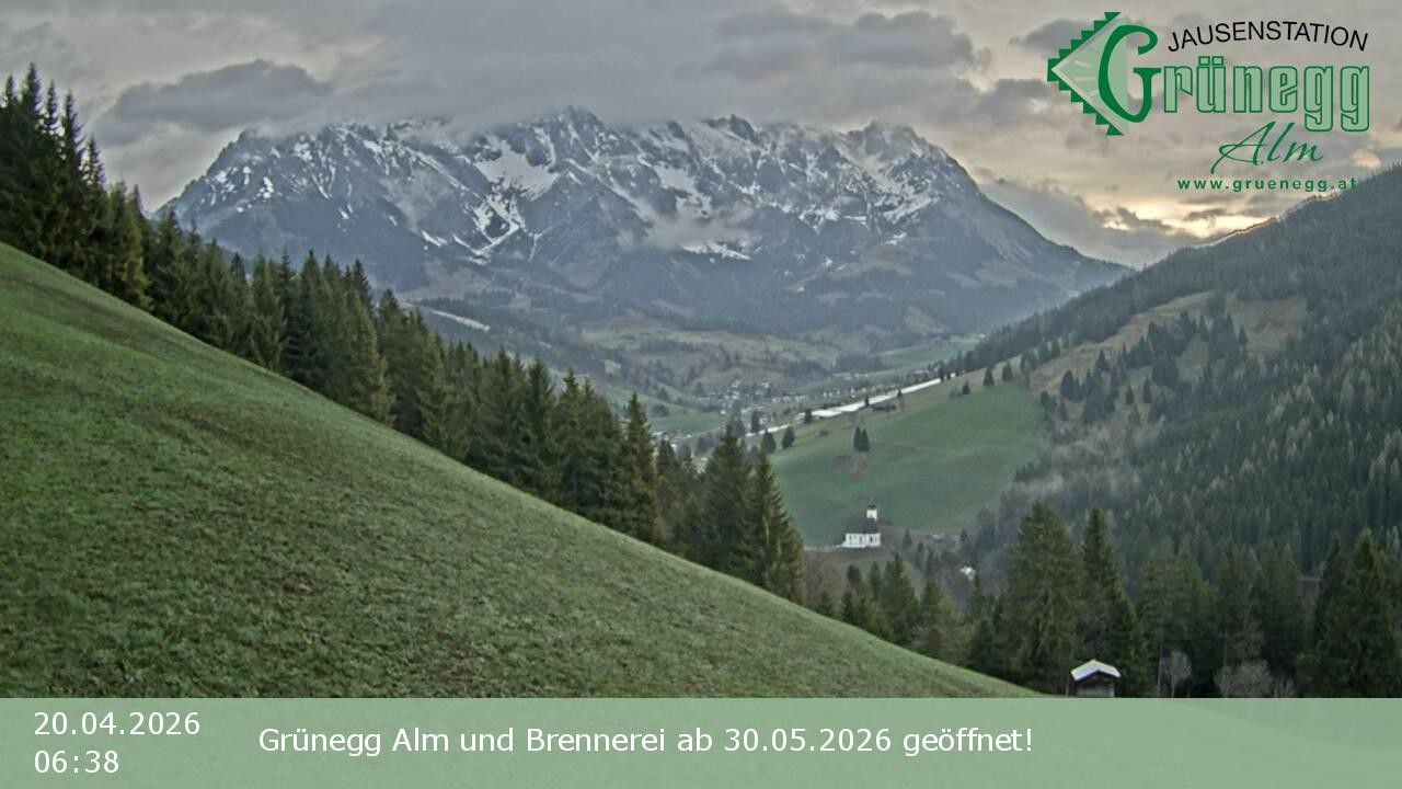 Archiv Foto Webcam Dienten: Ausblick Grünegg Alm