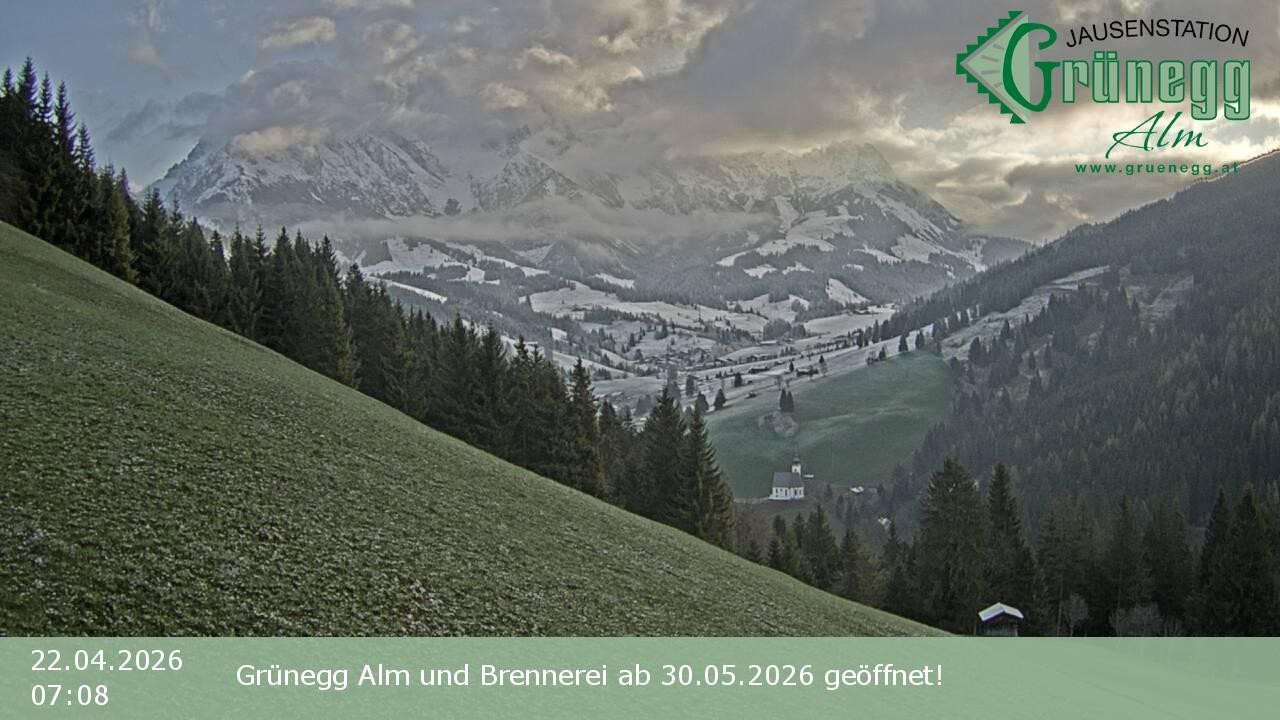 Archiv Foto Webcam Dienten: Ausblick Grünegg Alm