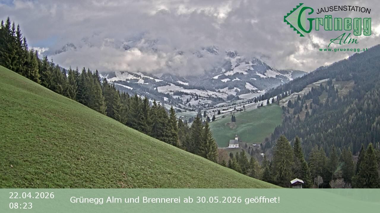 Archiv Foto Webcam Dienten: Ausblick Grünegg Alm