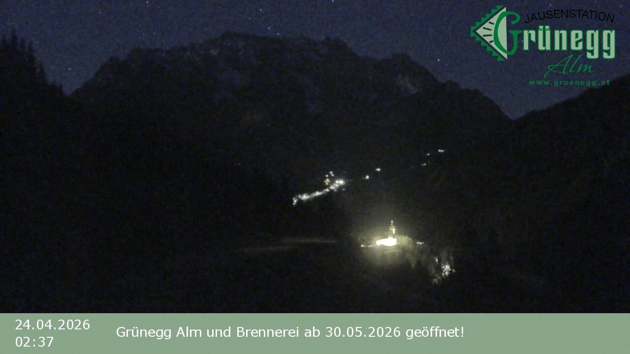 Archived image Webcam Dienten - View Grünegg Alm