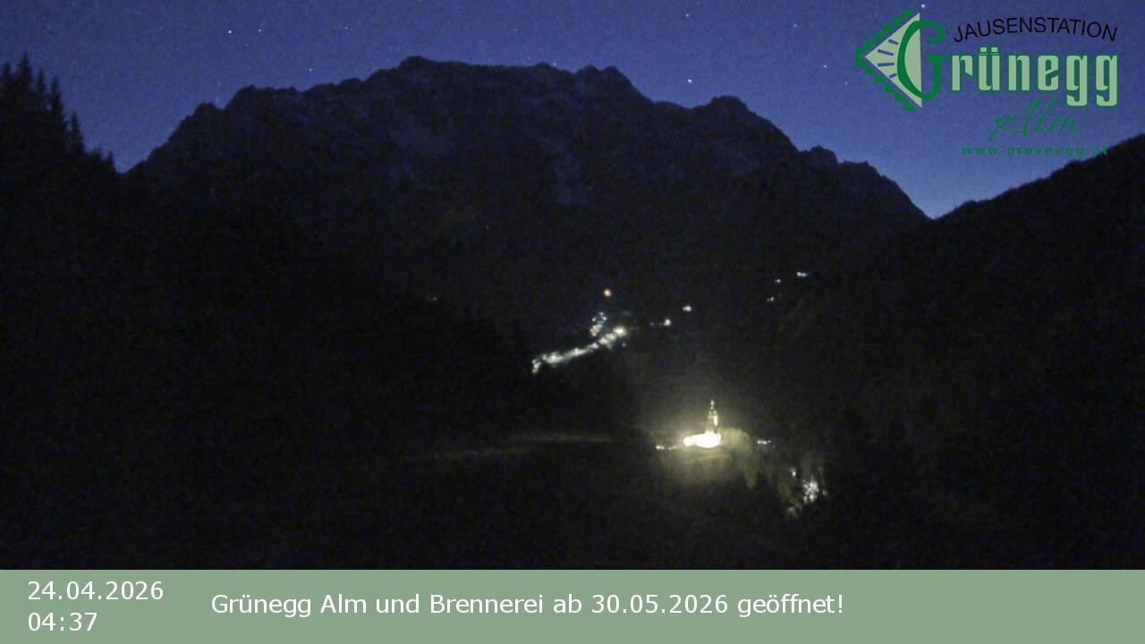 Archived image Webcam Dienten - View Grünegg Alm
