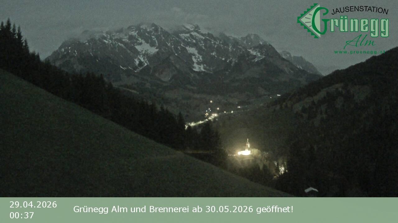 Archiv Foto Webcam Dienten: Ausblick Grünegg Alm